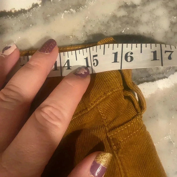 J.CREW Mid Rise Skinny Micro Corduroy Pants 29 P Petite Golden Brandy Mustard - Picture 8 of 8
